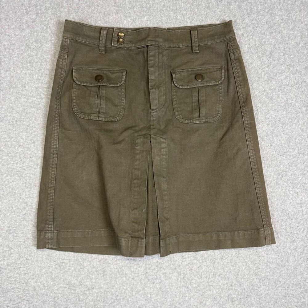 GAP 1969 Women's 27/4 Gray Slit A Line Skirt Pockets